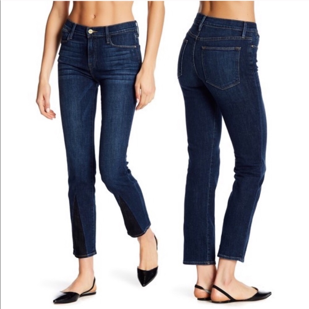 FRAME Le High Straight Gusset Jeans